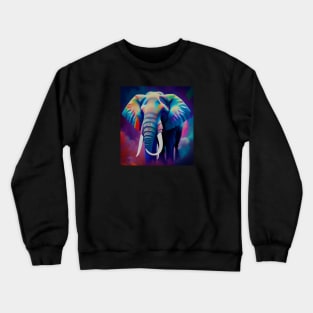 Colorful elephant design Crewneck Sweatshirt